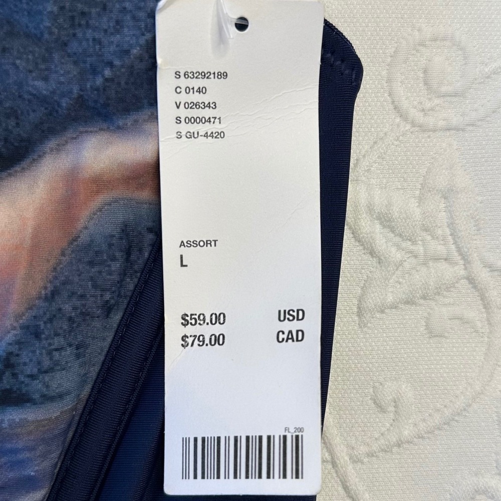 Urban Outfitters Out From Under Love Struck Renaissance‎ Print Corset Top Size L - Picture 4 of 9